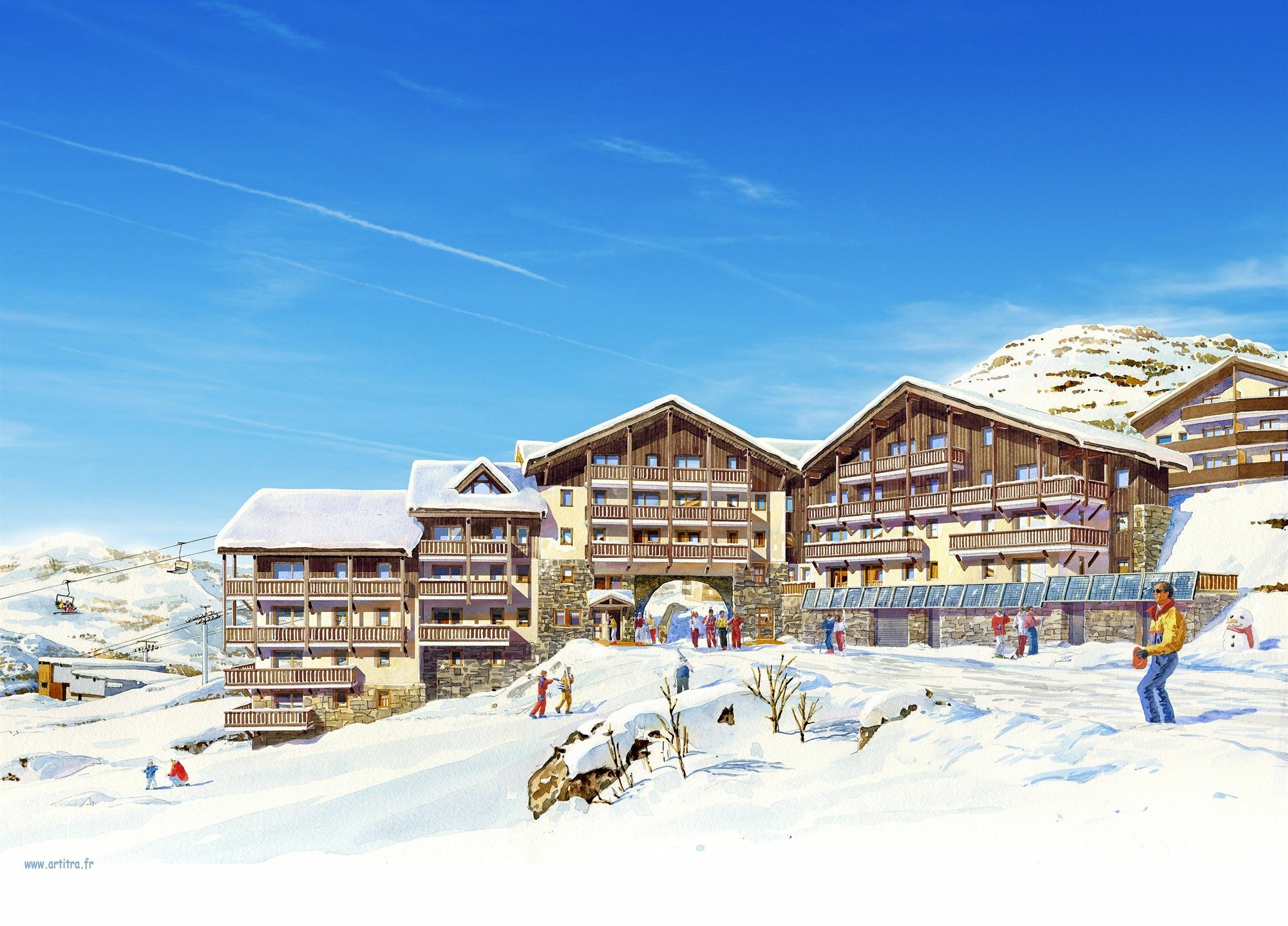 Residence Montana Plein Sud Val Thorens Exteriér fotografie